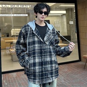 2025春季新款潮小香风呢料外套休闲连帽夹克XZ811A-JK3016-P75图片