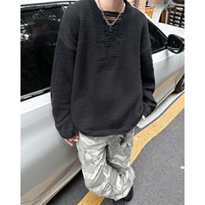 针织衫男士韩版潮流高街帅气百搭破洞2024秋冬ins毛衣MZ532-P42，男装针织衫/毛衣，星座412-3