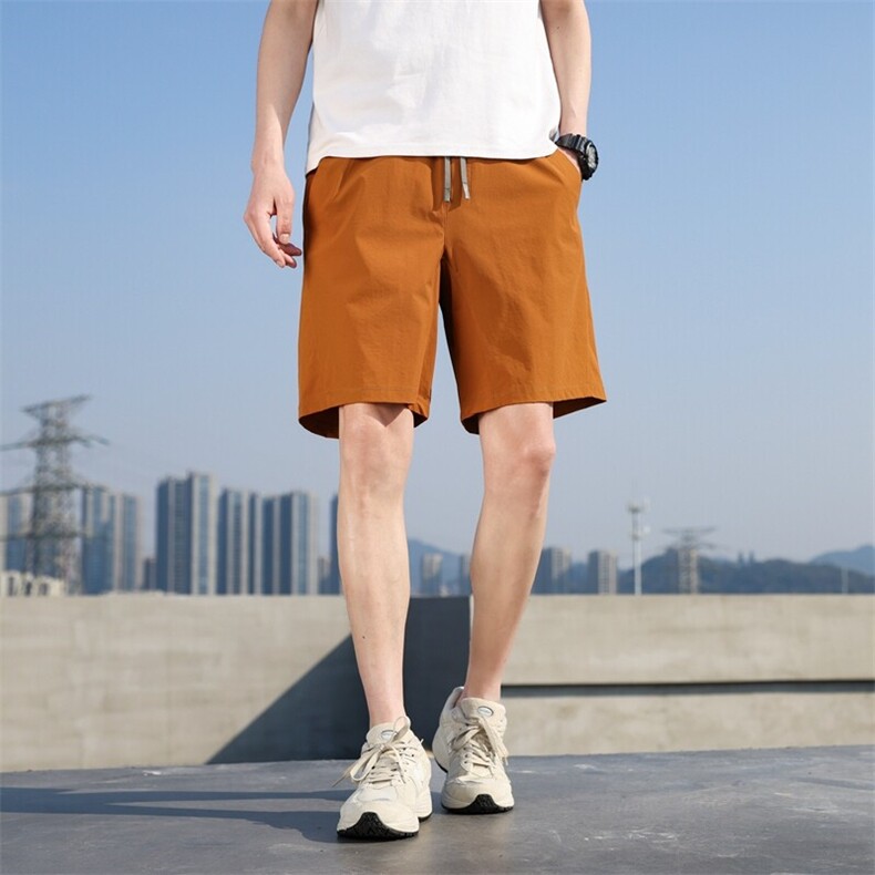 BGW-Y6596男士新款夏季松紧腰短裤中腰时尚休闲五分裤男图片
