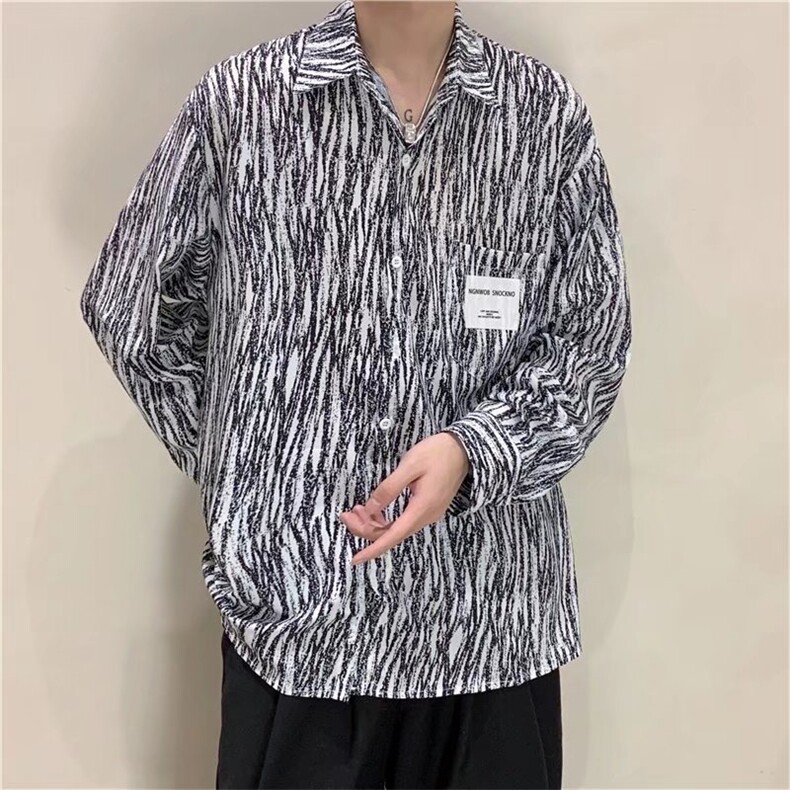 长袖衬衫男港风日系外套C735P35，男装衬衫，星座1116-2
