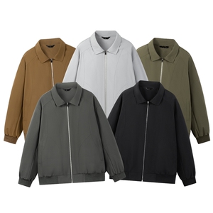 秋季新款宽松衬衫领夹克男纯色上衣外套DSA157B-JK7924-特P45图片