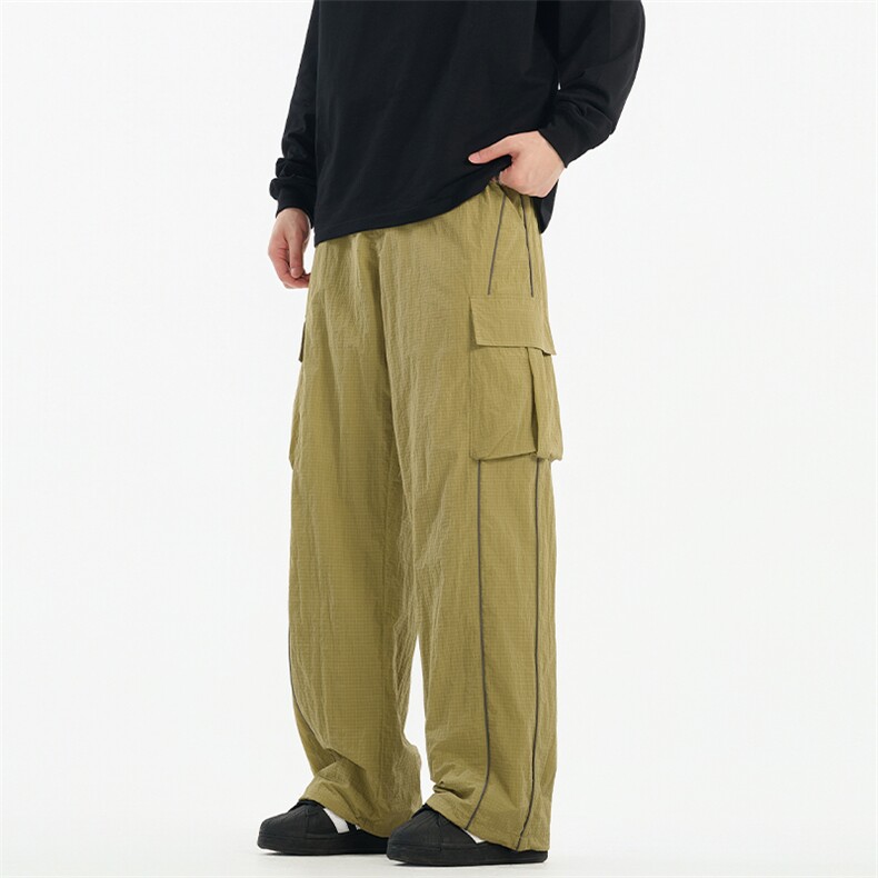 77808特P75美式工装休闲裤男士春秋季新款宽松直筒冲锋裤，男装工装外套，电商D310B