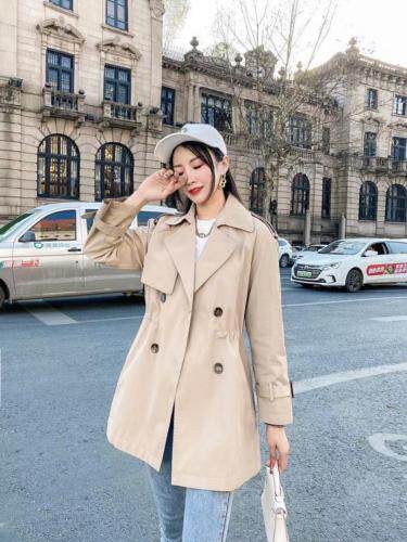 2021春款风衣外套，女装风衣，春语雨桐