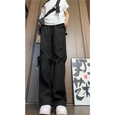 秋季新款机能户外防水褶皱宽松休闲冲锋裤B315-K24214-特p35控68，男装休闲裤，电商B315