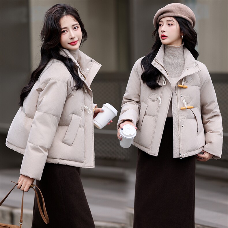 有报告！90%白鸭绒立领羽绒服，档口拿220元,女装羽绒服,天丽