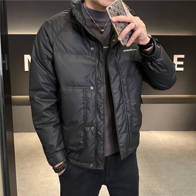 冬季新款男士立领白鸭绒加厚防寒羽绒服外套上衣YRYR191P155,男装羽绒服,电商B226