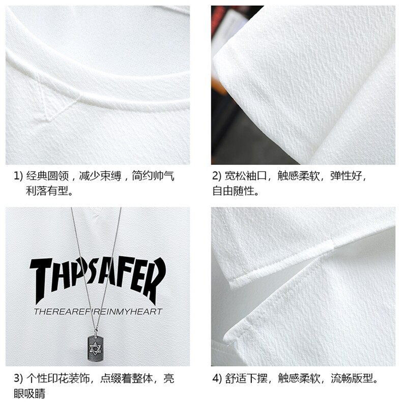 Q11007-P30春夏季七分袖t恤男大码五分袖男短袖中袖展架,男装T恤,电商A040A