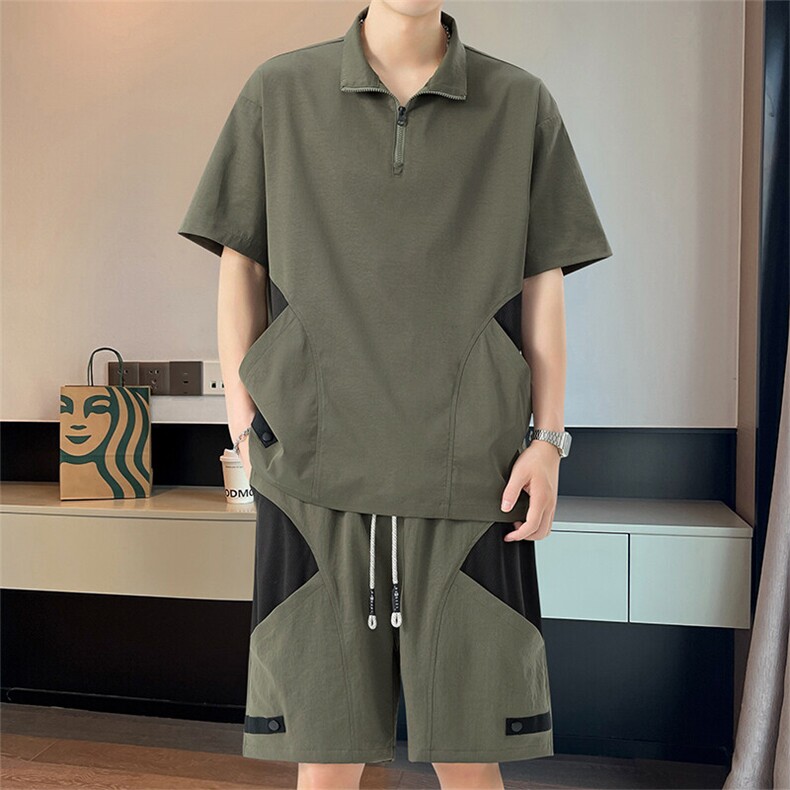 35566-P66大码控118大码夏季男士休闲套装,男装休闲套装,星座209