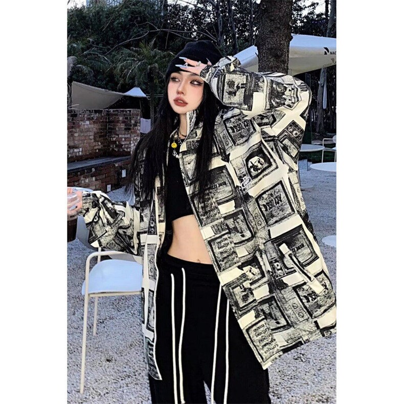 复古潮流棒球服外套男女春秋新款春季宽松设计感夹克,男装夹克,星座1013