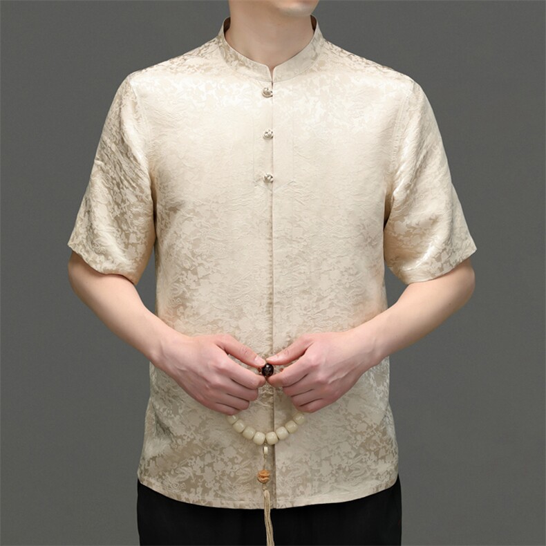 唐装2023年夏季新款男式风男高端复古唐装两件套装，男装民族服装，电商B360