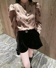 【现货】高品质绸缎小蝴蝶衬衫，女装衬衫，色调轩