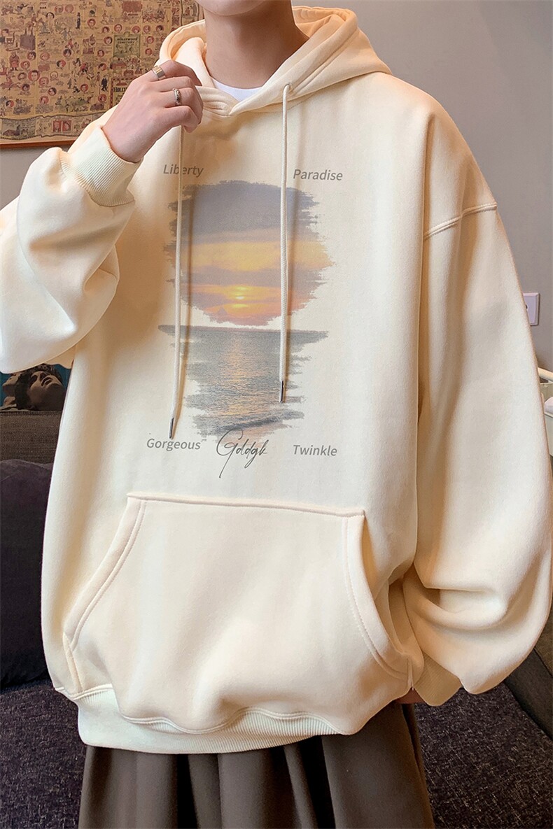 已注册/秋冬内景美式重磅宽松卫衣男连帽外套WY00198/P45加绒P50,女装短外套,电商B316