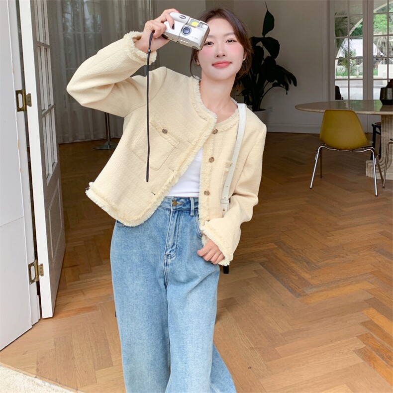 2023年秋季新款小香风短外套B190-82381-P135-K188,女装短外套,一九零