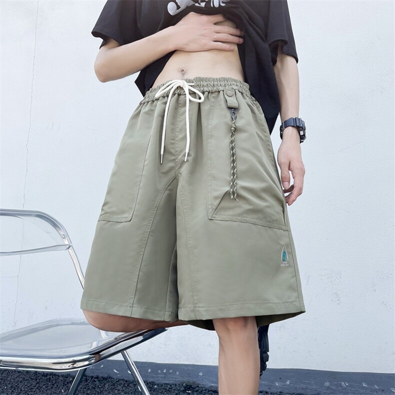 休闲裤男韩版潮流痞子帅印花2024夏季新款ins宽松五分裤K4111-P33,男装休闲裤,星座412-3