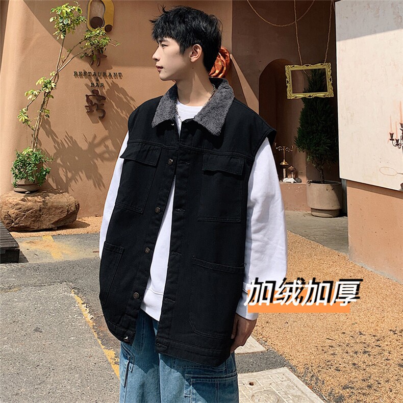 MJ214J-p65-限价98M-5XL抖音情侣棉马甲男外穿大码羊羔毛cityboy，女装马甲，星座116