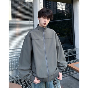 美式飞行员夹克男春秋高级感痞帅工装外套立领棒球服JK06713-P65图片