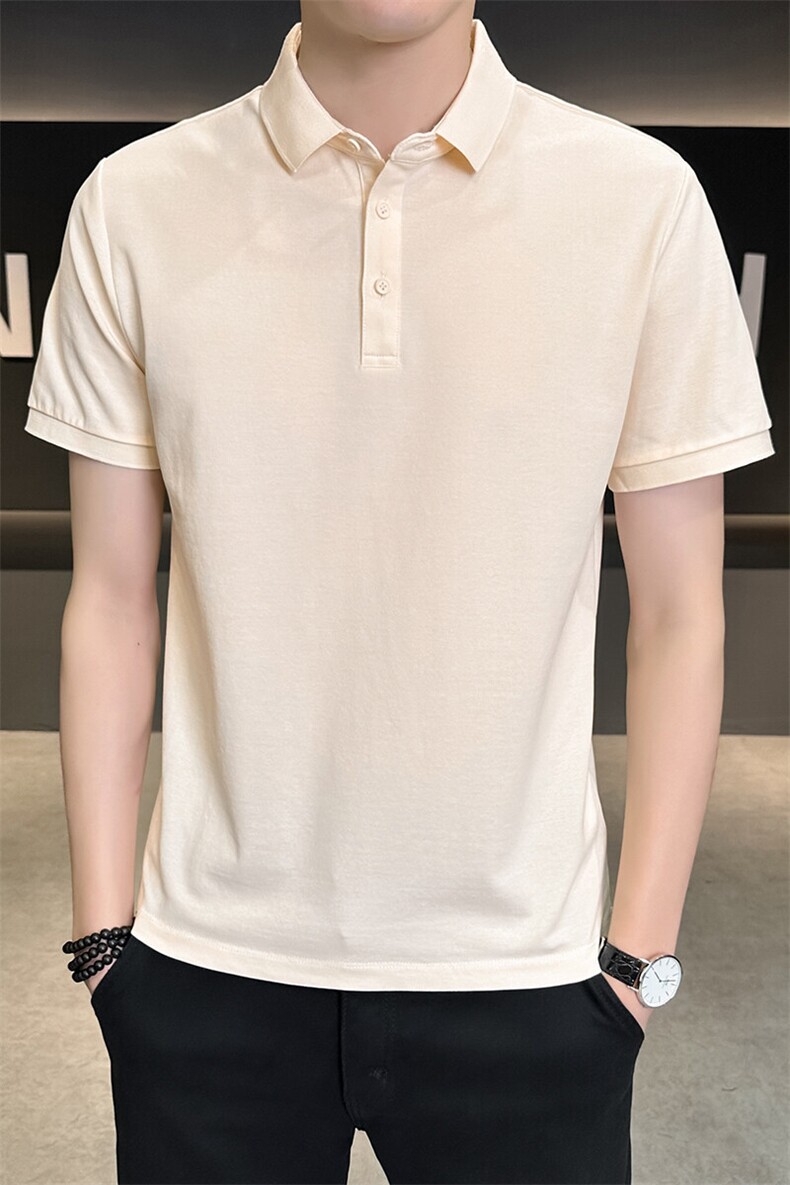 夏季新款短袖型男纯色POLO衫T恤休闲百搭半袖上衣PL88-P33,男装Polo衫,星座310B-3