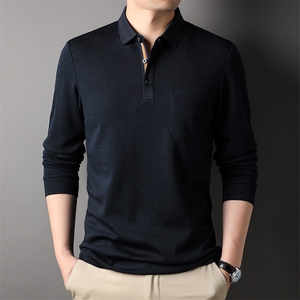 AG88156钱塘2020-3春季新款中年男士时尚休闲长袖T桖高品质P63图片