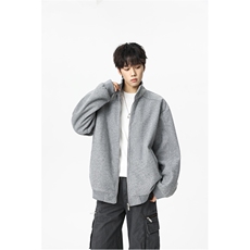 可二开内里可拆卸显瘦肩宽拉链飞行夹克短款休闲外套JK2701P70，男装夹克，电商A128