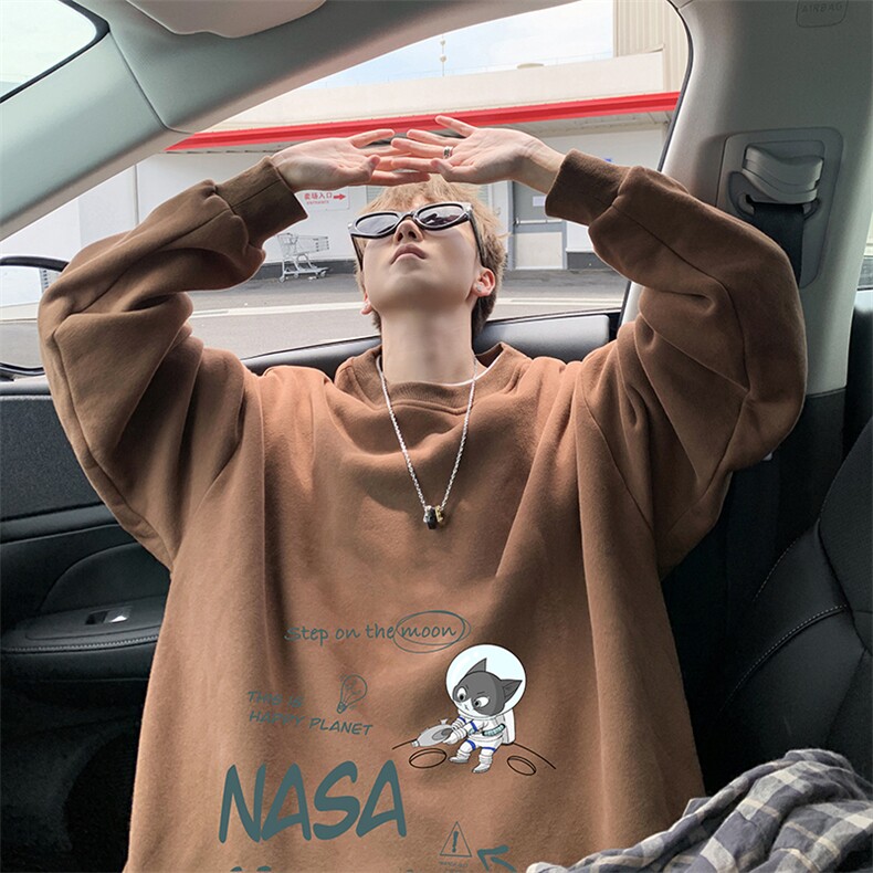 8XL圆领卫衣男超大码胖子肥佬大号长袖t恤S6187-P28加绒款-P33,男装T恤,电商A040