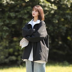 815A-JK96012-P65特2025秋季新款外套秋装两面穿休闲夹克女中性，男装夹克，星座815A