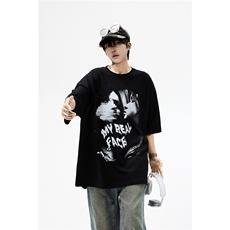 纯棉T恤设计感短袖原创小众运动T恤美式日系T1016-1T337P32K59，女装T恤，星座1016-1（原电商B408-1）