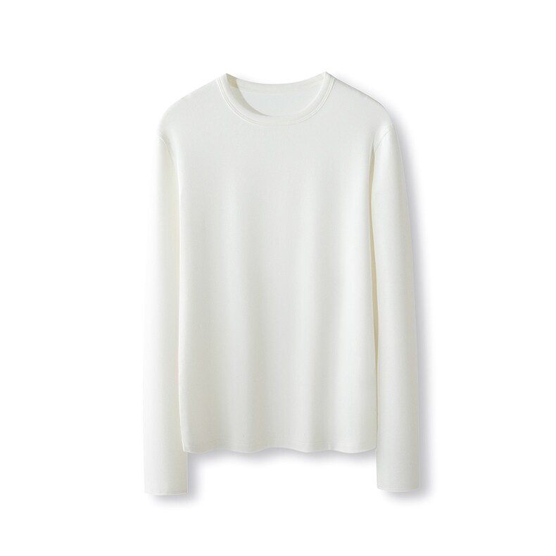 2025年秋季新款圆领珍珠针织打底衫时尚休闲通勤百搭，女装羊绒衫，致织羊绒