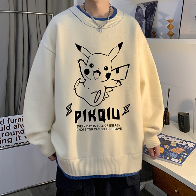 控78假两件毛衣男大码加绒针织衫男毛线衣M80078-P55加绒P70,男装针织衫/毛衣,电商A040
