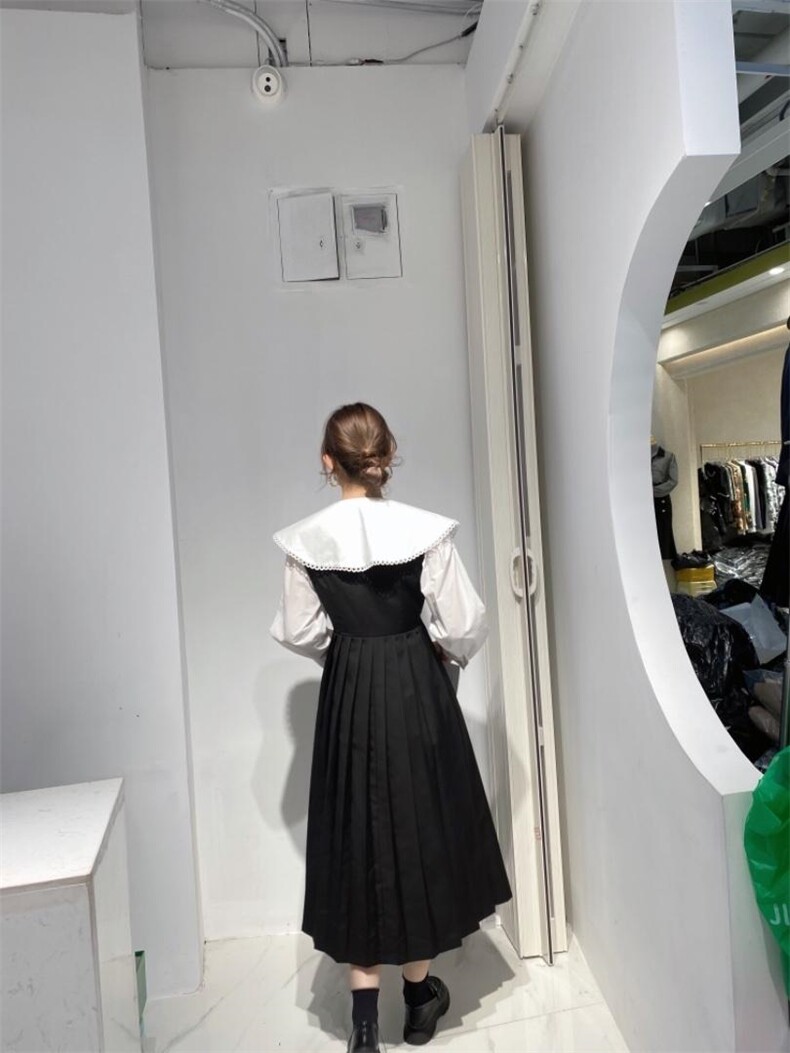 韩系两件套连衣裙，女装连衣裙，驿谷