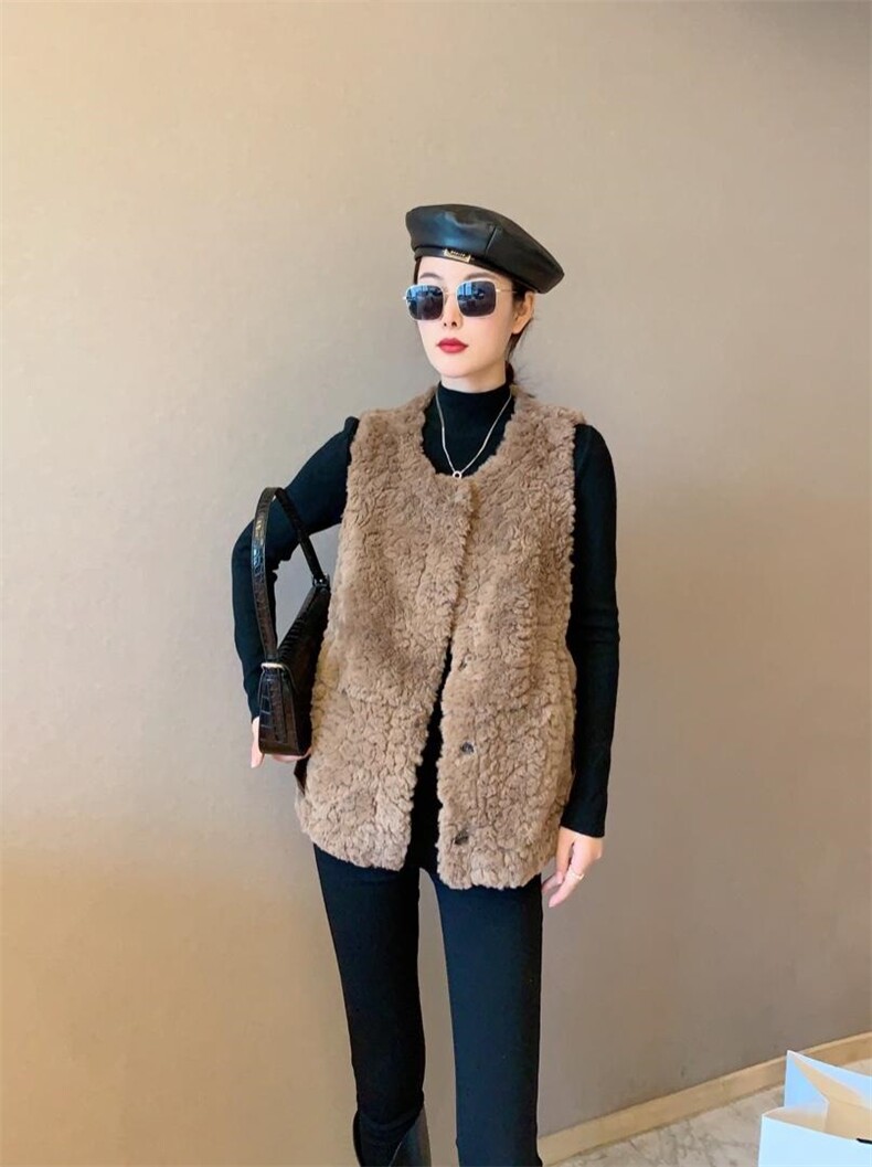 皮毛马甲，女装马甲，木木瑶果