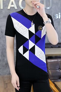 男装圆领短袖T恤男士2023夏季新款中青年弹力商务休闲POLO衫图片