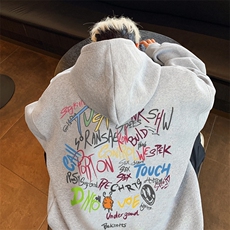 直播460克超厚潮牌重磅纯色连帽卫衣力推男XZ517A-2-WY8842-P68，男装卫衣，星座517A-2