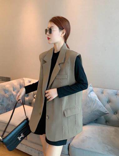 秋款韩版毛边马甲，女装马夹，娟子依格