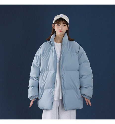 冬季外套青少年中性风棉衣休闲纯色百搭男女上衣A177-M288-P50,男装棉衣,电商A177