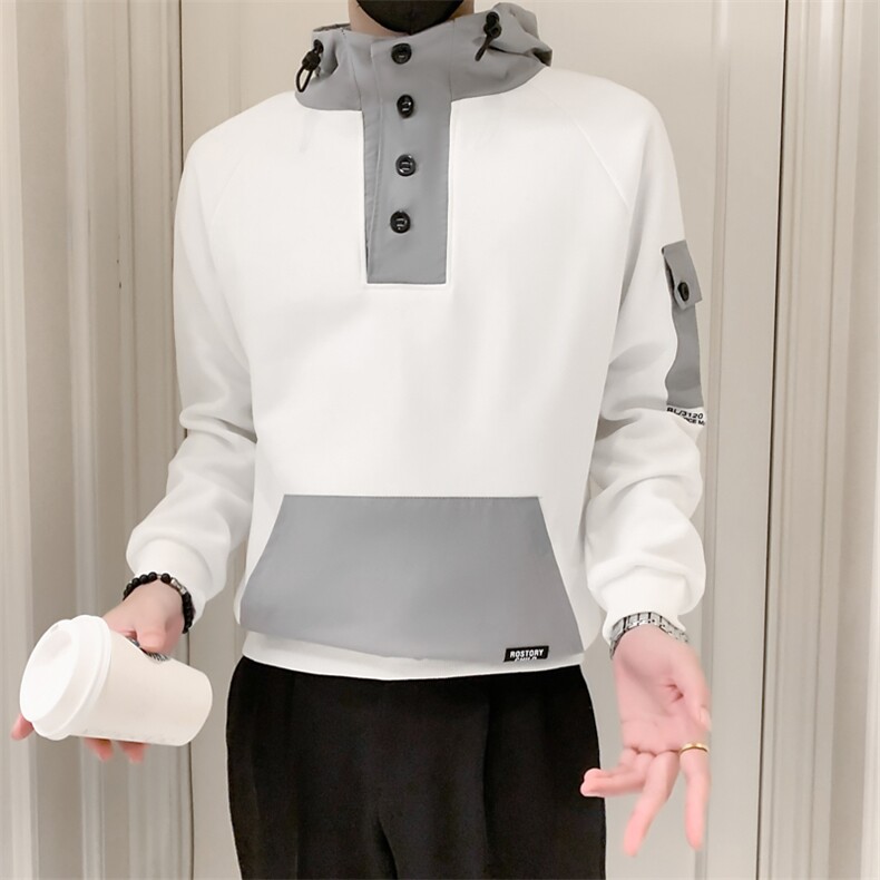 卫衣男2025新款秋季潮牌立领连帽春装上衣外套  A313-1-6126-P88图片