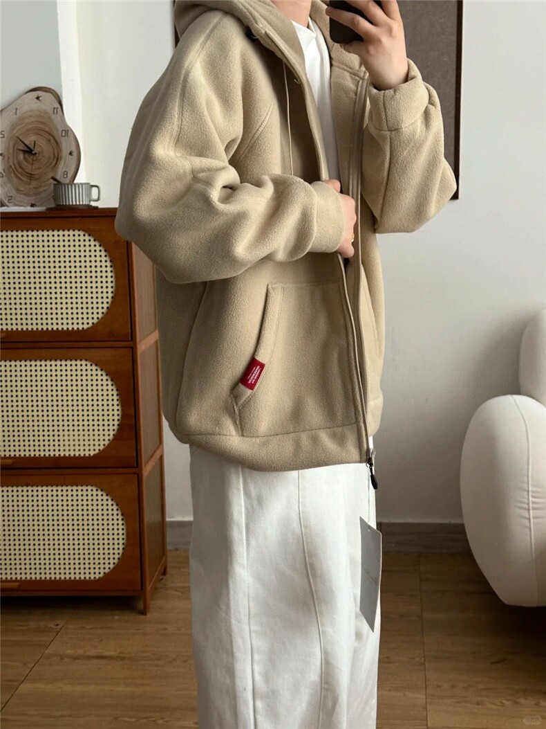 摇粒绒连帽拉链卫衣外套1302-GS02-P55成分100聚酯纤维,女装短外套,星座1302
