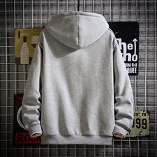2021秋季新日系网格大码男反光连帽开衫卫衣外套夹克J6026-P65，男装夹克，电商A001