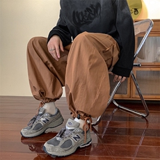 工装裤男女韩版潮流口袋学生帅2025春秋新款ins束脚裤K5769X-P37，男装休闲裤，星座412-3