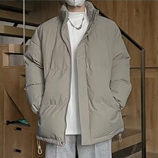 冬季纯色立领棉衣男女新款棉袄情侣装面包服保暖短款羽绒棉服外套，男装棉衣，星座506A