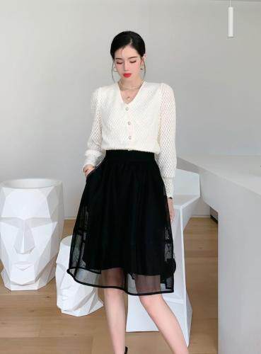 秋季蕾丝半身裙，女装半身裙，艾慕缇(1F)