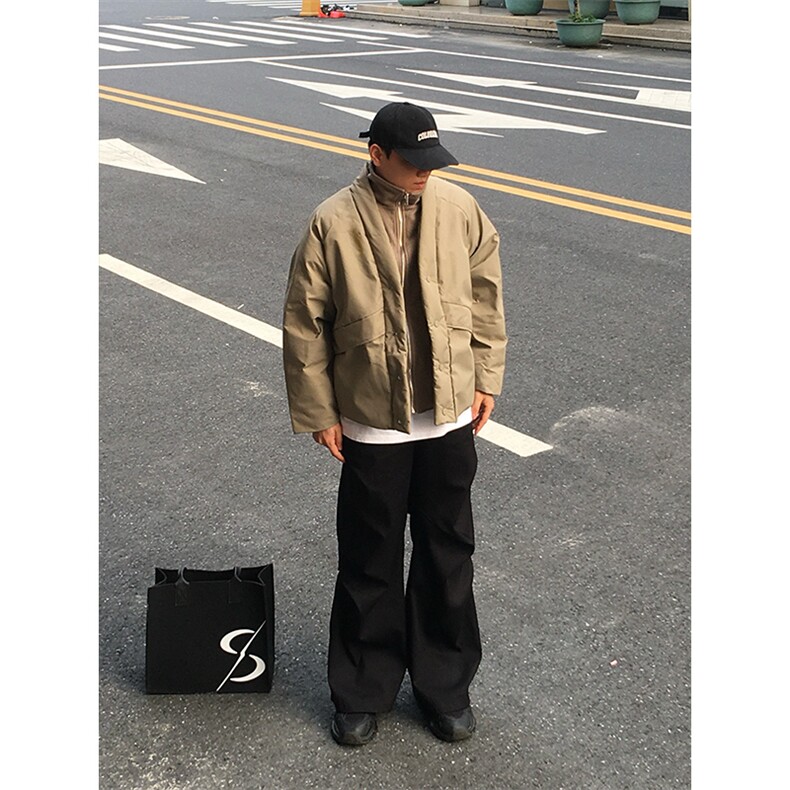 特P118无差价冬季新款时尚百搭棉衣外套-HY8515男模外景,男装棉衣,电商A003