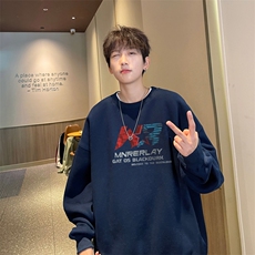 ！圆领卫衣男装港风长袖T恤男外套男WY227-特P23，男装T恤，电商B367