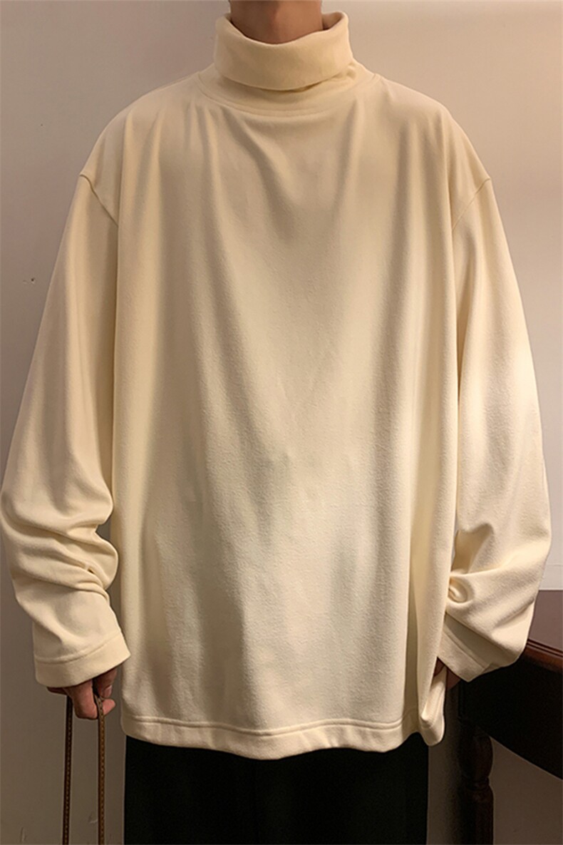 2025冬季新款港风黄墙大码德绒高领打底衫M-5XHT23702-特P20,男装T恤,电商A022