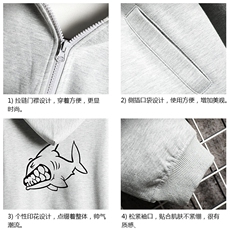 KS21041-P38加绒款-P43连帽开衫卫衣男运动外套大码班服网格，男装卫衣，电商A040A
