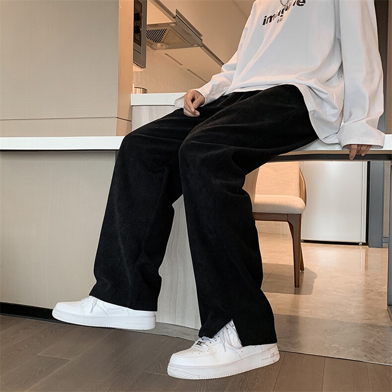 男春季新款休闲裤皮饰雪尼尔面料KW34P35,男装休闲裤,星座1116-2