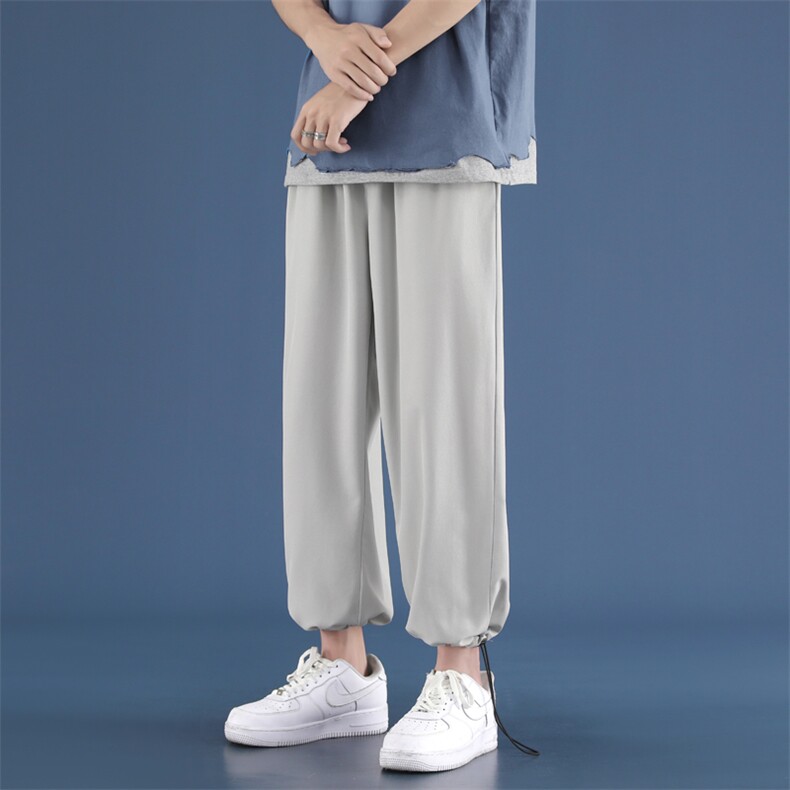 春新款男潮流休闲裤男百搭青年束脚运动裤男2023-特批20，男装休闲裤，星座718-1