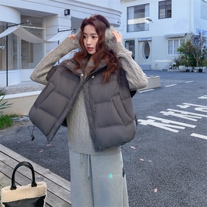 新款 大货已出！拼接毛线半袖羽绒服90白鸭绒 P285K399图片