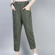 裤子2021年夏季修身显瘦百搭气质流行韩版潮流优雅薄款，女装裤子，小林双子