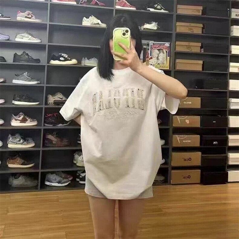 万针全刺绣工艺抖音得物高品质260克重磅纯棉双纱美式高街短袖T恤图片