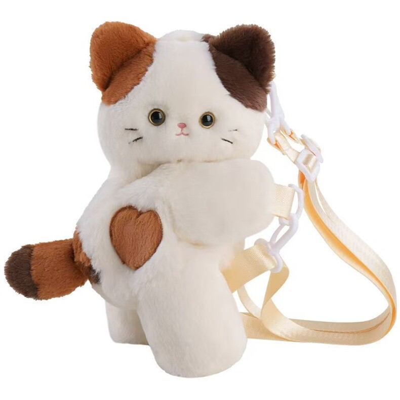 三花猫双肩30厘米，张强玩具